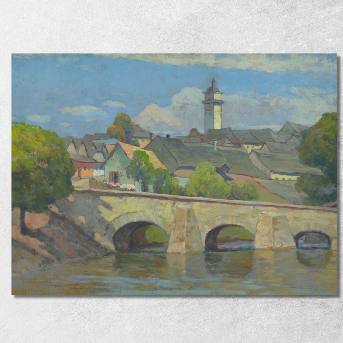 Una Piccola Città Nello Spiš Ľudovít Čordák lco97 quadro stampato su tela Una Piccola Città Nello Spiš Ľudovít Čordák lco97 quadro stampato su tela