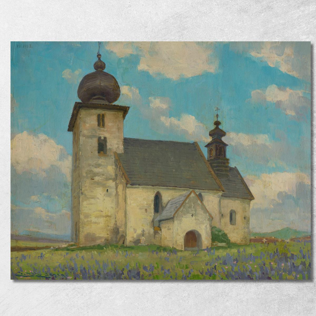 Chiesa Gotica Di Žehra Ľudovít Čordák lco98 quadro stampato su tela Chiesa Gotica Di Žehra Ľudovít Čordák lco98 quadro stampato su tela