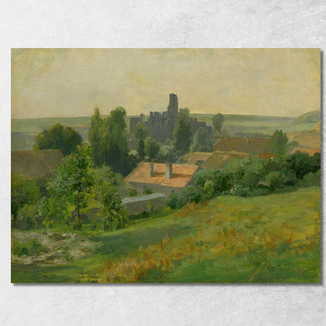 Castello Di Okor Ľudovít Čordák lco104 quadro stampato su tela