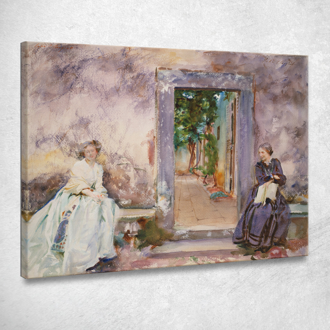 Il Muro Del Giardino John Singer Sargent jss312 quadro stampato su tela Il Muro Del Giardino John Singer Sargent jss312 quadro stampato su tela