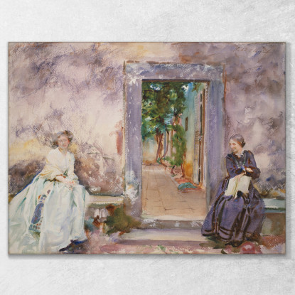 Il Muro Del Giardino John Singer Sargent jss312 quadro stampato su tela