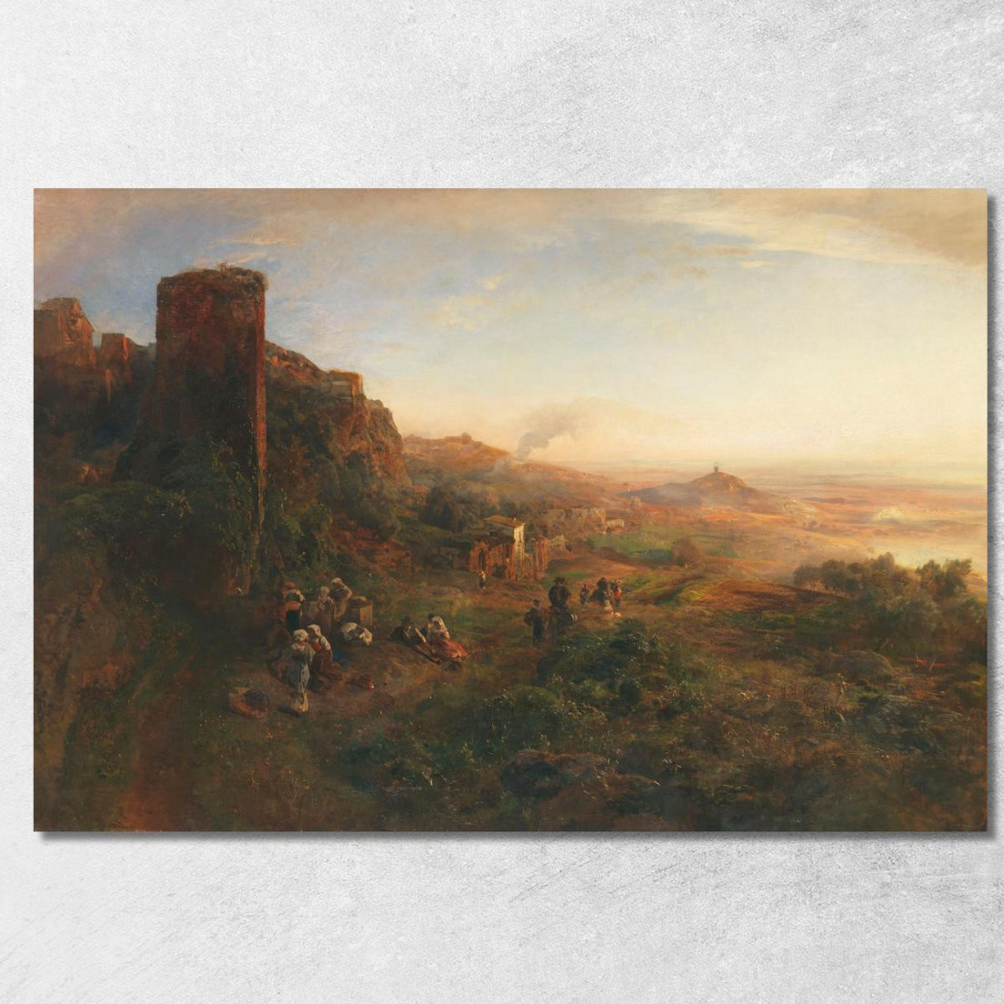 Atmosfera Serale Nei Monti Albani Oswald Achenbach oac6 quadro stampato su tela Atmosfera Serale Nei Monti Albani Oswald Achenbach oac6 quadro stampato su tela