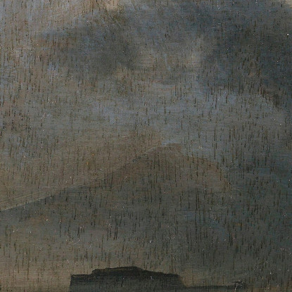 Pescatori Nella Baia Di Napoli Al Chiaro Di Luna Oswald Achenbach oac17 quadro stampato su tela