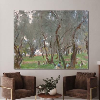 L'Uliveto John Singer Sargent jss319 quadro stampato su tela