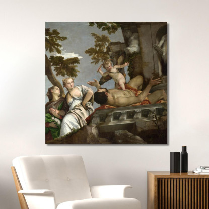 Allegoria Dell'Amore Ii Disprezzo Paolo Veronese quadro stampato su tela