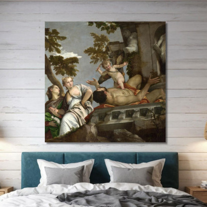 Allegoria Dell'Amore Ii Disprezzo Paolo Veronese quadro stampato su tela