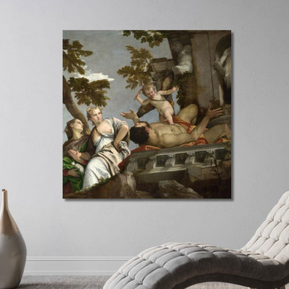 Allegoria Dell'Amore Ii Disprezzo Paolo Veronese quadro stampato su tela