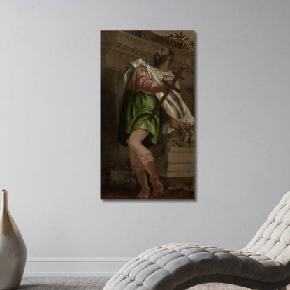 Allegoria Della Navigazione Con Un Bastone Da Croce Paolo Veronese pvr11 quadro stampato su tela