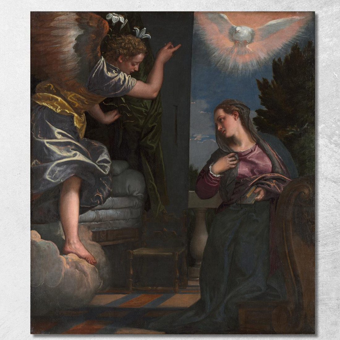 L'Annunciazione Paolo Veronese pvr33 quadro stampato su tela L'Annunciazione Paolo Veronese pvr33 quadro stampato su tela