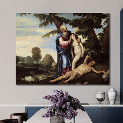 La Creazione Di Eva Paolo Veronese pvr37 quadro stampato su tela