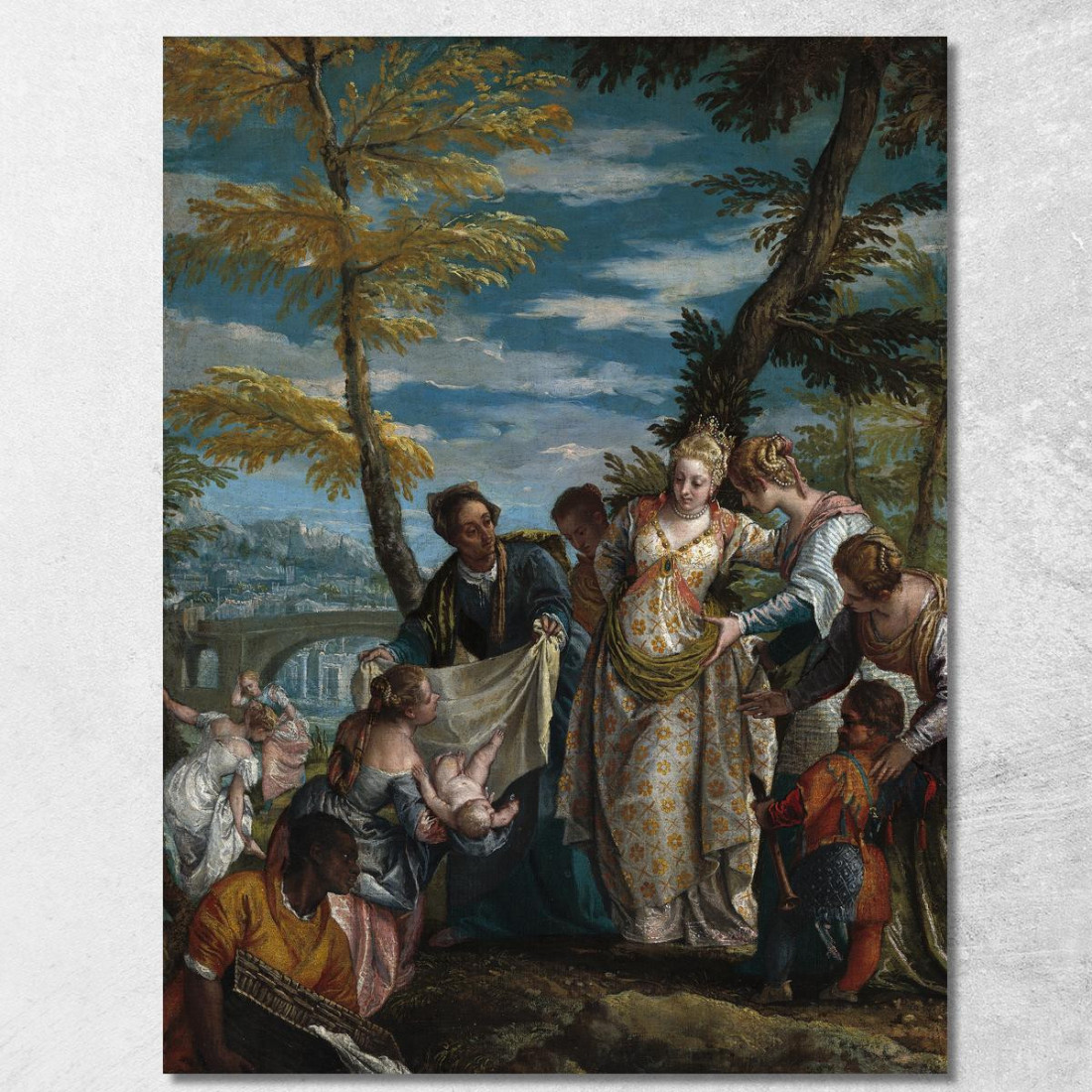 Il Ritrovamento Di Mosè Paolo Veronese pvr38 quadro stampato su tela Il Ritrovamento Di Mosè Paolo Veronese pvr38 quadro stampato su tela