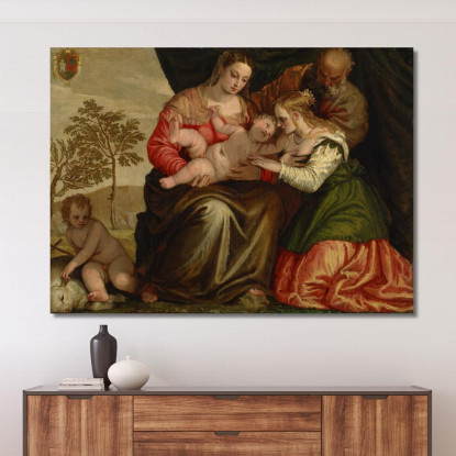 Le Nozze Mistiche Di Santa Caterina Paolo Veronese pvr43 quadro stampato su tela