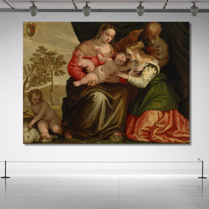 Le Nozze Mistiche Di Santa Caterina Paolo Veronese pvr43 quadro stampato su tela
