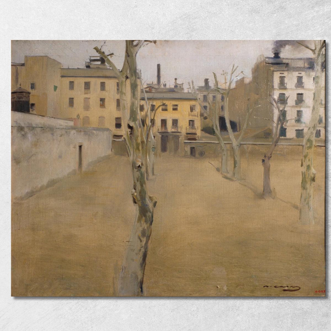 Cortile Della Vecchia Prigione Di Barcellona Ramón Casas rcs9 quadro stampato su tela Cortile Della Vecchia Prigione Di Barcellona Ramón Casas rcs9 quadro stampato su tela