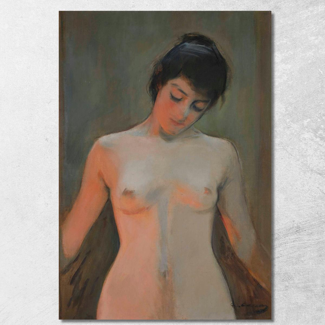 Nudo 2 Ramón Casas rcs10 quadro stampato su tela Nudo 2 Ramón Casas rcs10 quadro stampato su tela