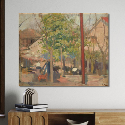 Moulin De La Galette Ramón Casas rcs23 quadro stampato su tela