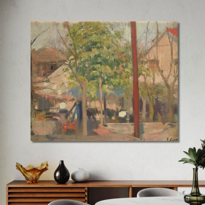Moulin De La Galette Ramón Casas rcs23 quadro stampato su tela