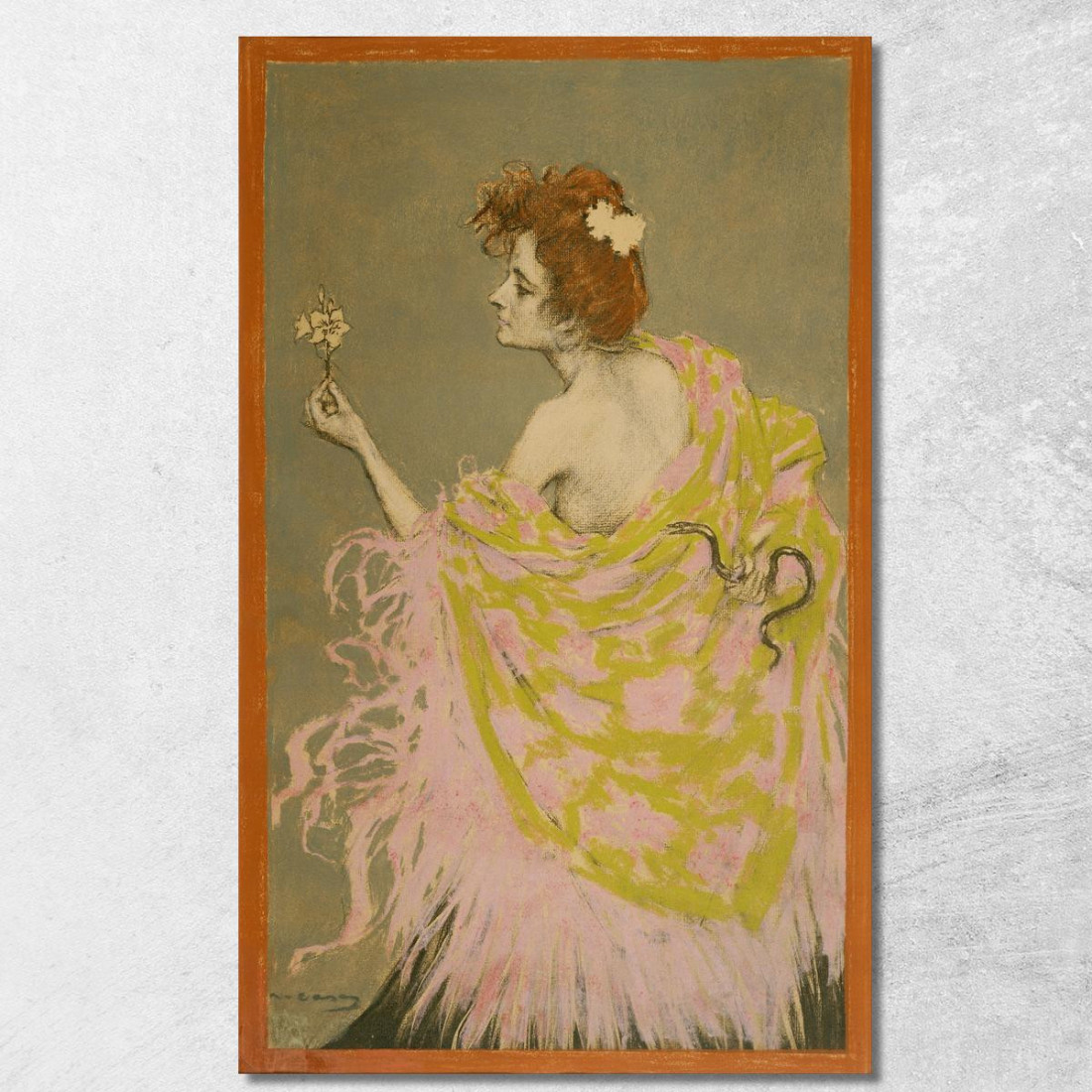 Bozzetto Originale Per Il Poster "Sifilis" Ramón Casas rcs26 quadro stampato su tela Bozzetto Originale Per Il Poster "Sifilis" Ramón Casas rcs26 quadro stampato su tela
