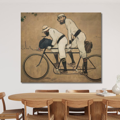 Ramón Casas E Pere Romeu Su Un Tandem Ramón Casas rcs33 quadro stampato su tela