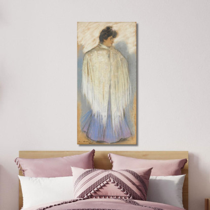 La Ballerina Di Flamenco Ramón Casas rcs42 quadro stampato su tela