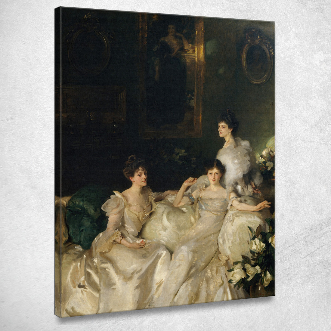 Le Sorelle Wyndham Lady Elcho Signora Adeane E Signora Tennant John Singer Sargent jss330 quadro stampato su tela Le Sorelle Wyndham Lady Elcho Signora Adeane E Signora Tennant John Singer Sargent jss330 quadro stampato su tela
