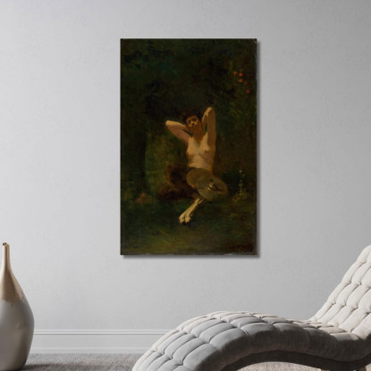 Fauno Thomas Wilmer Dewing twd4 quadro stampato su tela