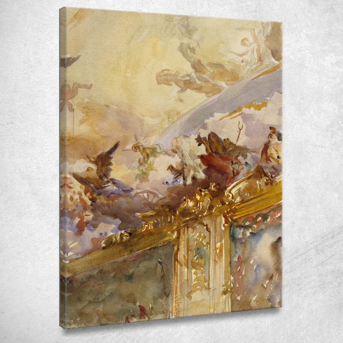 Soffitto Tiepolo Milano John Singer Sargent jss335 quadro stampato su tela Soffitto Tiepolo Milano John Singer Sargent jss335 quadro stampato su tela