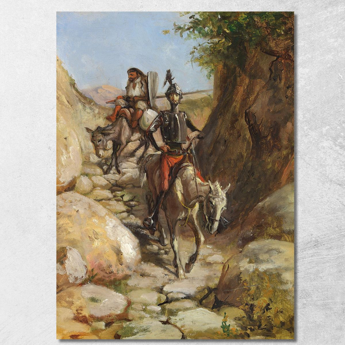 Don Chisciotte E Sancho Panza Tornano Dalle Montagne Nere Wilhelm Marstrand wmr18 quadro stampato su tela Don Chisciotte E Sancho Panza Tornano Dalle Montagne Nere Wilhelm Marstrand wmr18 quadro stampato su tela