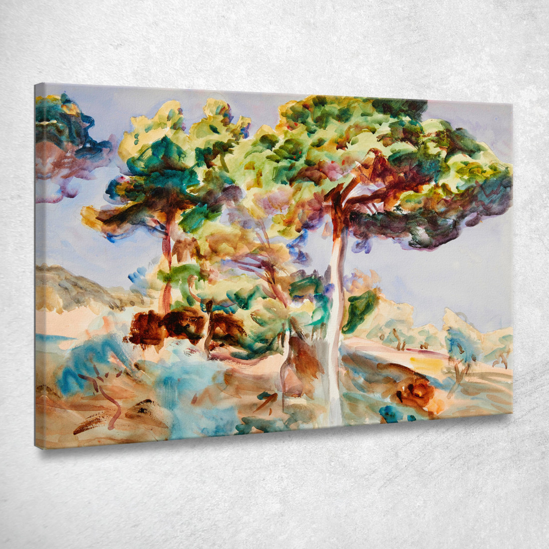Alberi John Singer Sargent jss339 quadro stampato su tela Alberi John Singer Sargent jss339 quadro stampato su tela