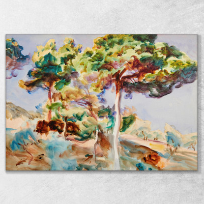 Alberi John Singer Sargent jss339 quadro stampato su tela