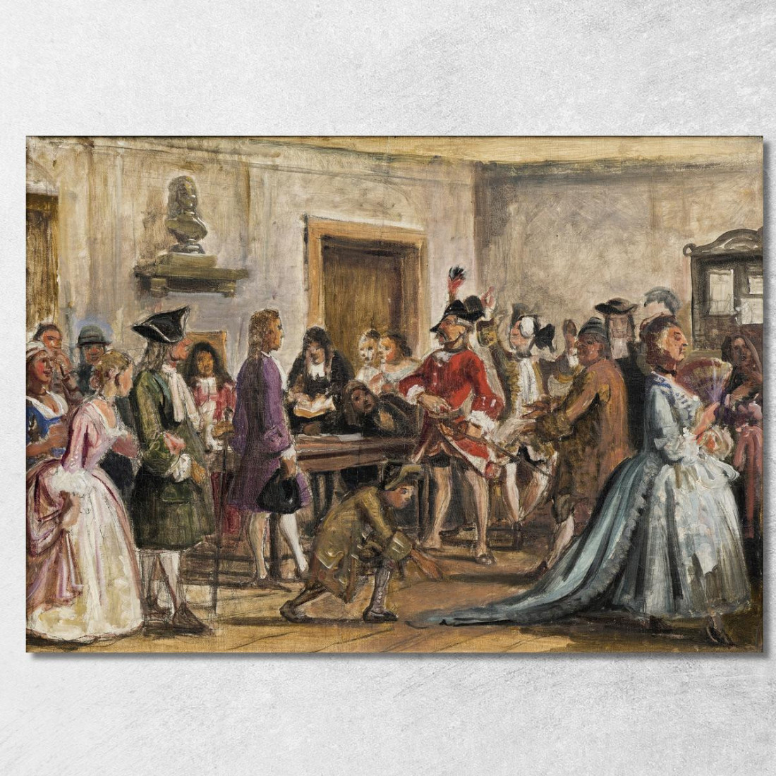 Filemone E I Suoi Accusatori. Scena Da "Il Naufragio Fortunato" Wilhelm Marstrand wmr47 quadro stampato su tela Filemone E I Suoi Accusatori. Scena Da "Il Naufragio Fortunato" Wilhelm Marstrand wmr47 quadro stampato su tela