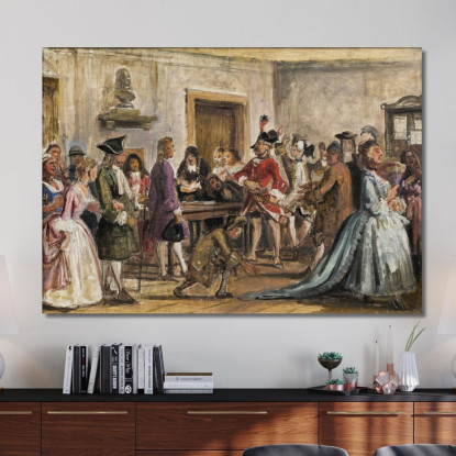 Filemone E I Suoi Accusatori. Scena Da "Il Naufragio Fortunato" Wilhelm Marstrand wmr47 quadro stampato su tela