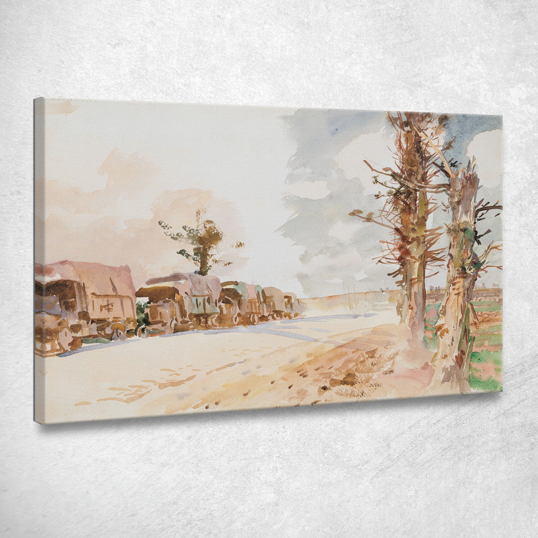 Convoglio Di Camion John Singer Sargent jss341 quadro stampato su tela Convoglio Di Camion John Singer Sargent jss341 quadro stampato su tela