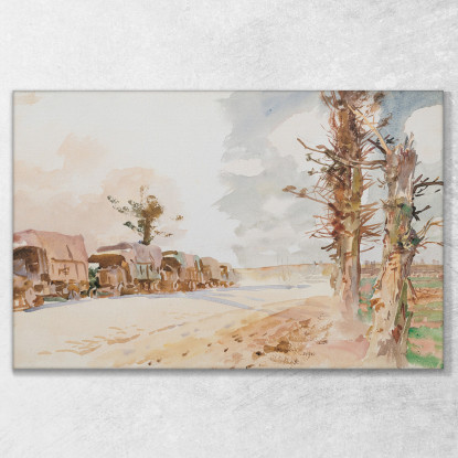 Convoglio Di Camion John Singer Sargent jss341 quadro stampato su tela