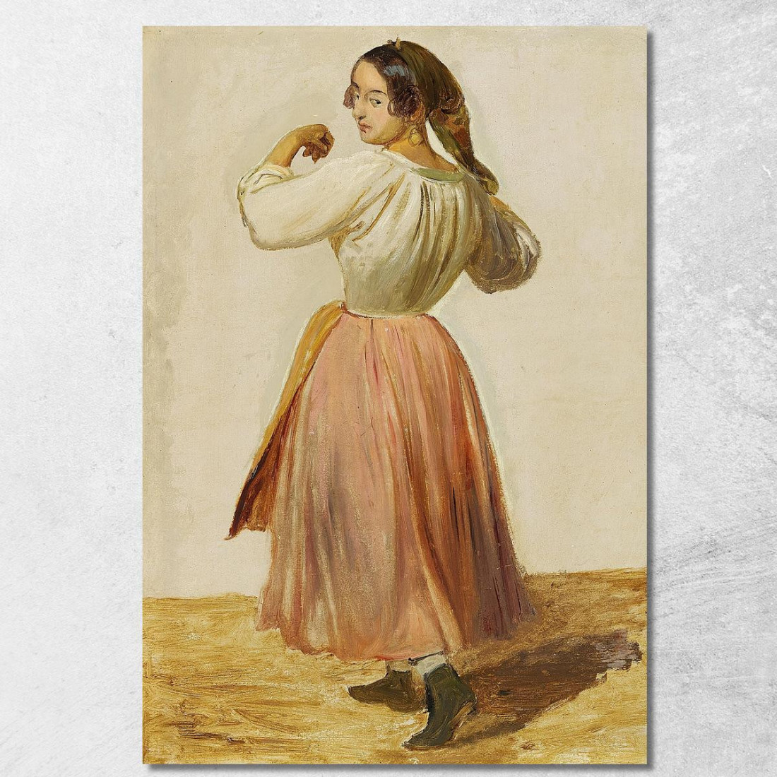 Studio Di Una Danzatrice Italiana Wilhelm Marstrand wmr62 quadro stampato su tela Studio Di Una Danzatrice Italiana Wilhelm Marstrand wmr62 quadro stampato su tela