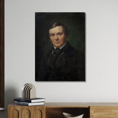 L'Architetto Gottlieb Bindesbøll Wilhelm Marstrand wmr64 quadro stampato su tela