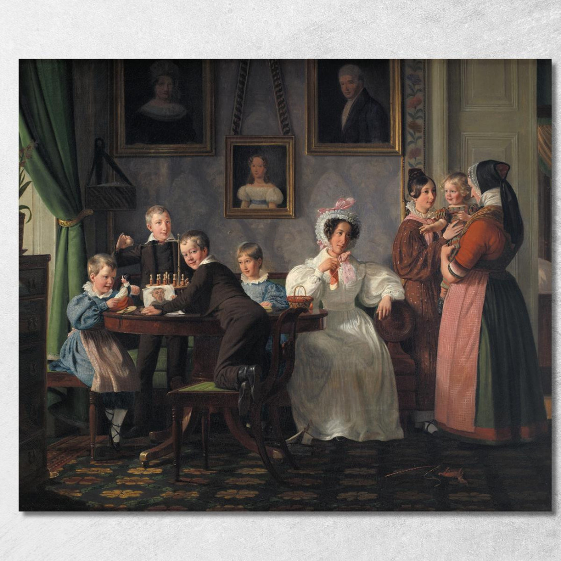 La Famiglia Waagepetersen Wilhelm Marstrand wmr69 quadro stampato su tela La Famiglia Waagepetersen Wilhelm Marstrand wmr69 quadro stampato su tela