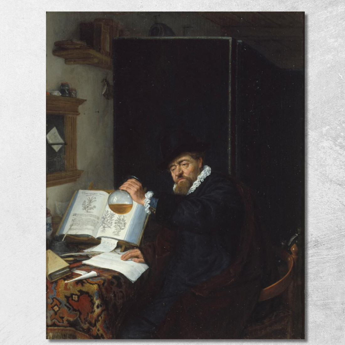 L'Analisi Adriaen van Ostade avo29 quadro stampato su tela L'Analisi Adriaen van Ostade avo29 quadro stampato su tela