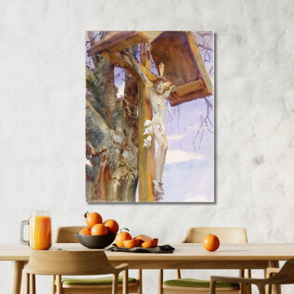 Crocifisso Tirolese John Singer Sargent jss348 quadro stampato su tela