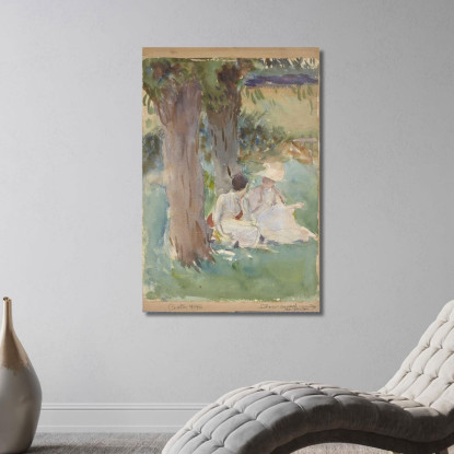 Sotto I Salici John Singer Sargent jss350 quadro stampato su tela