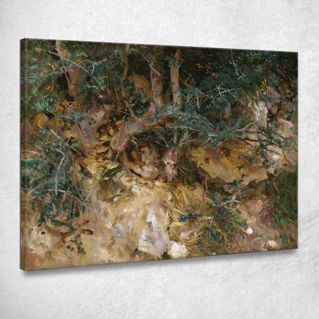 Valdemosa Maiorca Cardi Ed Erbe Su Una Collina John Singer Sargent jss353 quadro stampato su tela Valdemosa Maiorca Cardi Ed Erbe Su Una Collina John Singer Sargent jss353 quadro stampato su tela
