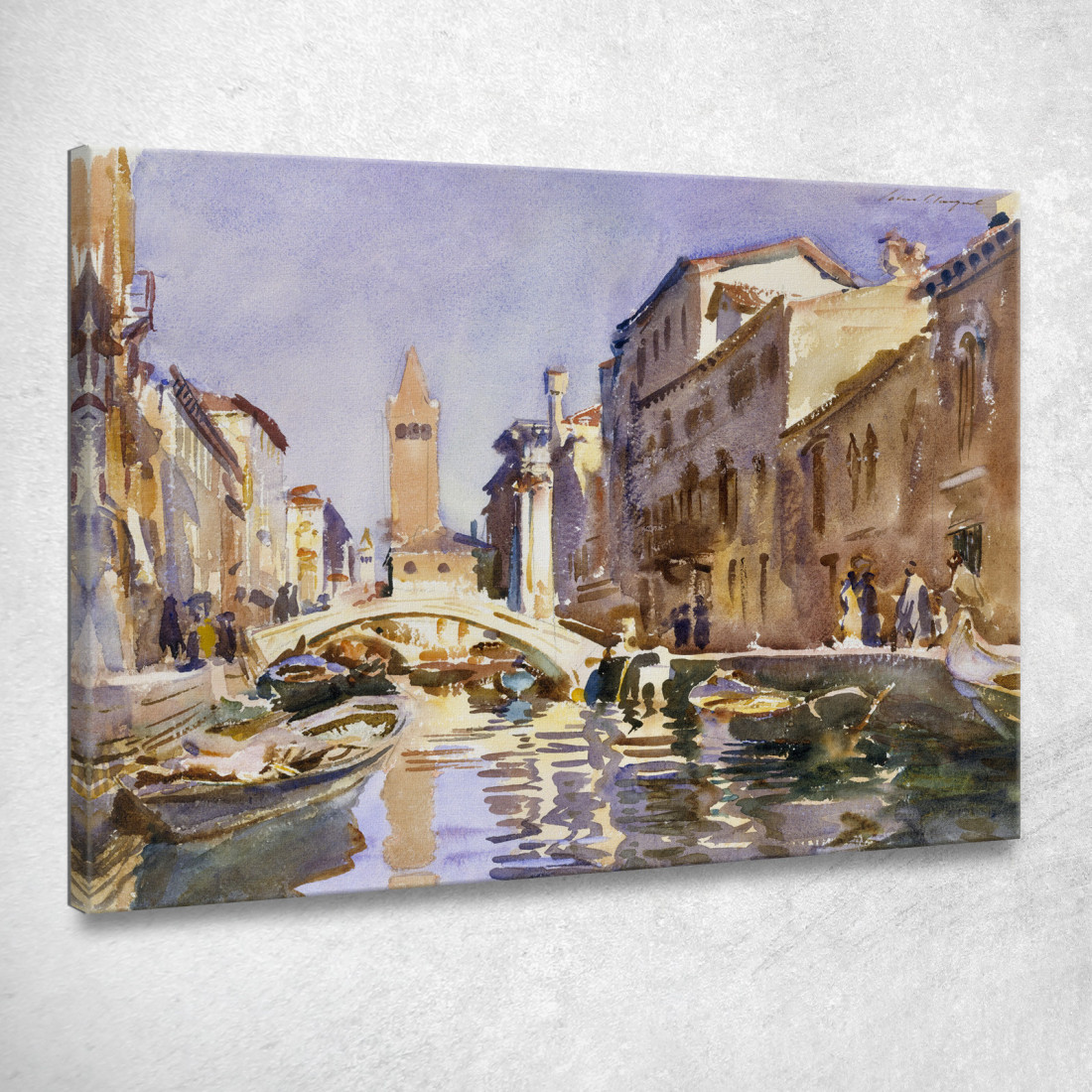 Canale Veneziano John Singer Sargent jss355 quadro stampato su tela Canale Veneziano John Singer Sargent jss355 quadro stampato su tela