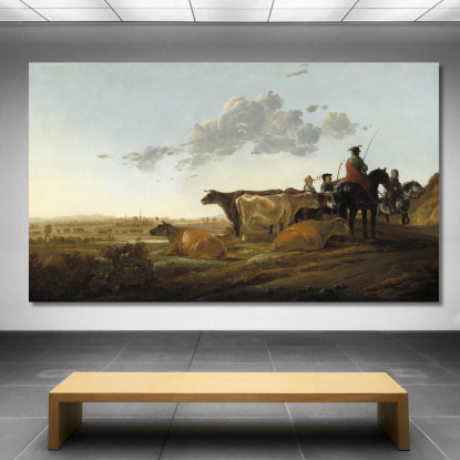 Paesaggio Con Mandriani Aelbert Cuyp acu23 quadro stampato su tela