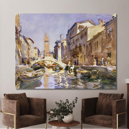 Canale Veneziano John Singer Sargent jss355 quadro stampato su tela