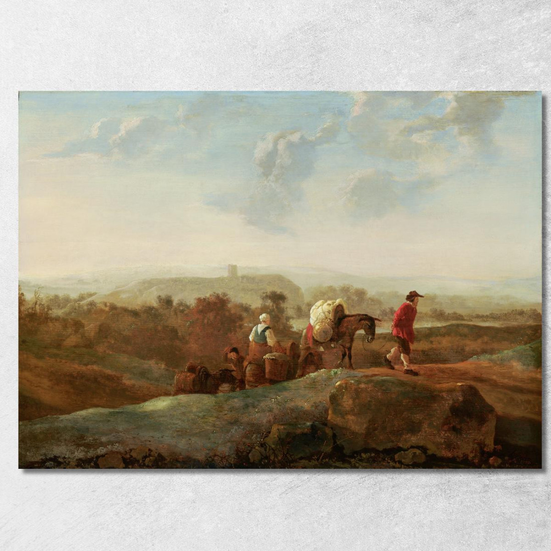 Contadini Migranti In Un Paesaggio Meridionale Aelbert Cuyp acu29 quadro stampato su tela Contadini Migranti In Un Paesaggio Meridionale Aelbert Cuyp acu29 quadro stampato su tela