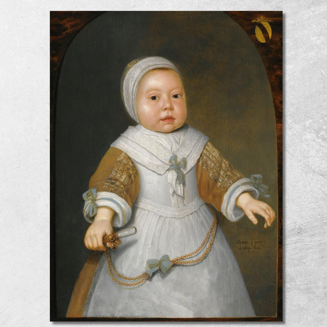 Ritratto Di Una Bambina Di Un Anno Della Famiglia Van Der Burch Aelbert Cuyp acu36 quadro stampato su tela Ritratto Di Una Bambina Di Un Anno Della Famiglia Van Der Burch Aelbert Cuyp acu36 quadro stampato su tela