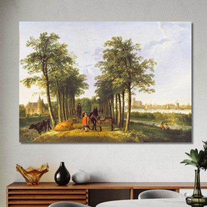 Il Viale A Meerdervoort Aelbert Cuyp acu45 quadro stampato su tela