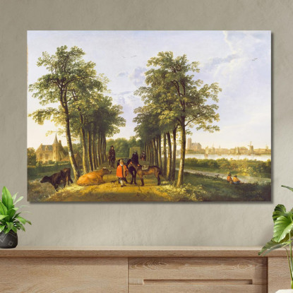 Il Viale A Meerdervoort Aelbert Cuyp acu45 quadro stampato su tela