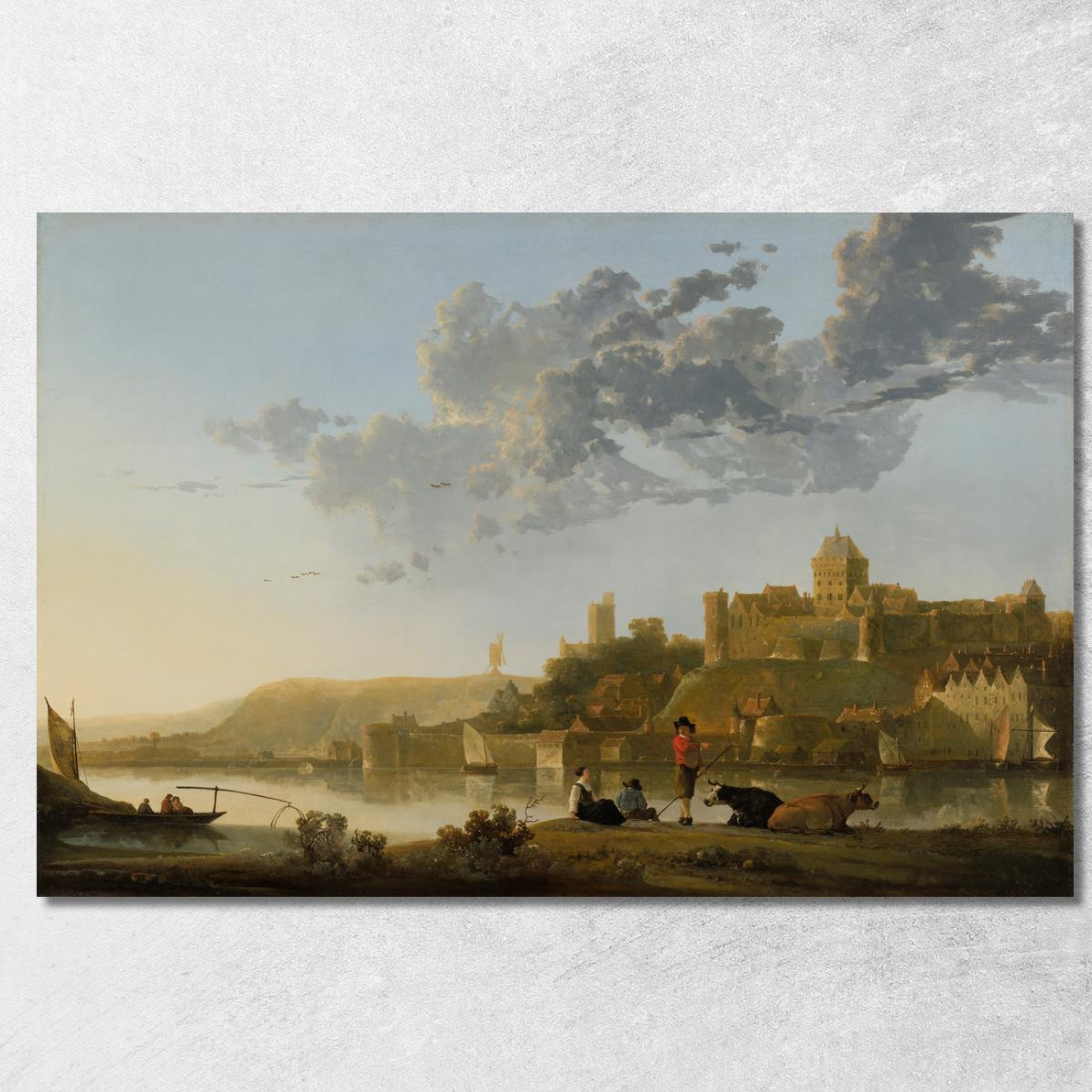Il Valkhof A Nimega Aelbert Cuyp acu51 quadro stampato su tela Il Valkhof A Nimega Aelbert Cuyp acu51 quadro stampato su tela