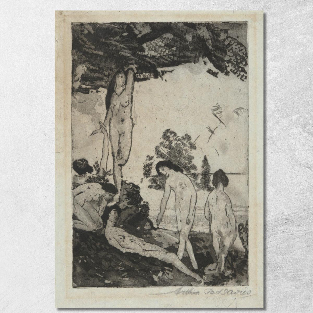 Presso Il Mare Arthur Bowen Davies abd11 quadro stampato su tela Presso Il Mare Arthur Bowen Davies abd11 quadro stampato su tela